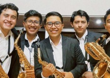 Foto: cortesía // Diego Aguilar De León obtuvo el tercer lugar en un concurso nacional de saxofón.
