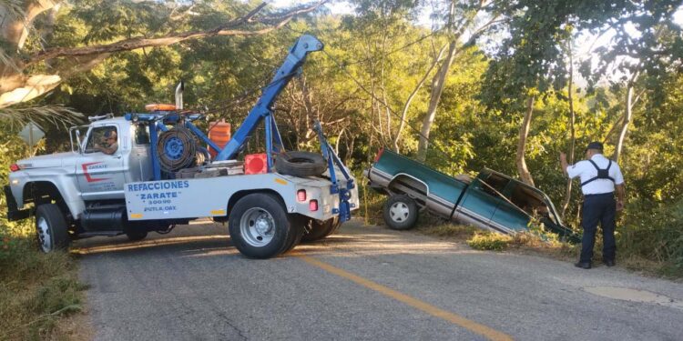 El accidente no dejó lesionados ni daños a terceros.