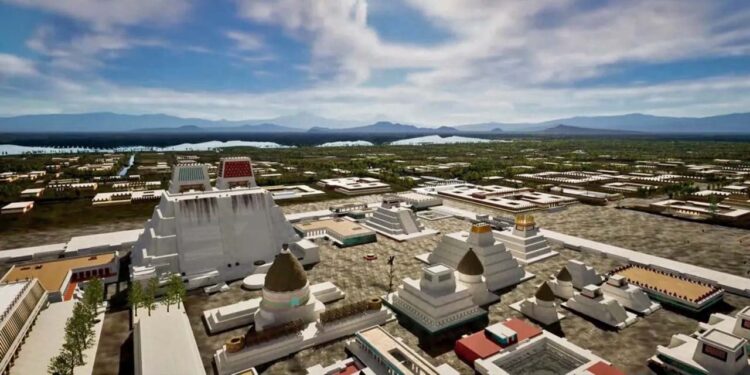 El primer episodio “El islote y la ciudad”, cuenta cómo inició la historia de Tenochtitlán, desde su fundación en el año 1325.