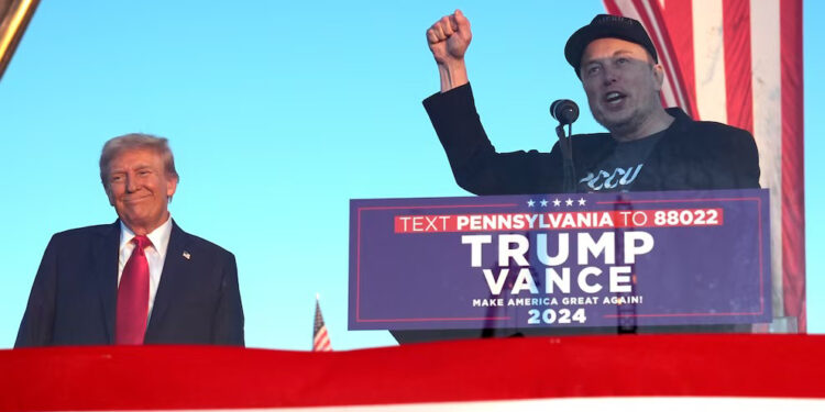 Elon Musk acompañará a Donald Trump en la noche de las Elecciones de 2024