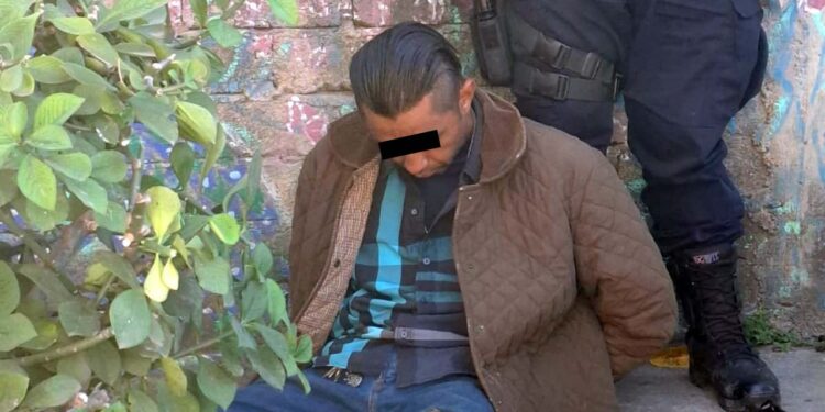 El individuo fue detenido en la colonia Jardín.