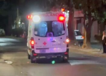Fue trasladado a una clínica por persona de la Cruz Roja.