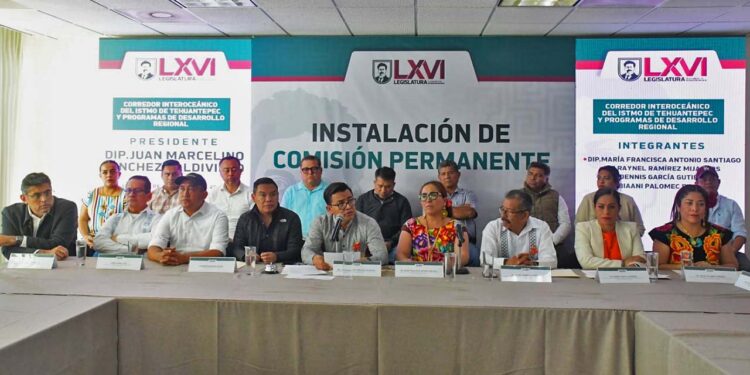 Foto: Congreso de Oaxaca // Instalación de la Comisión Permanente del Corredor Interoceánico del Istmo de Tehuantepec.