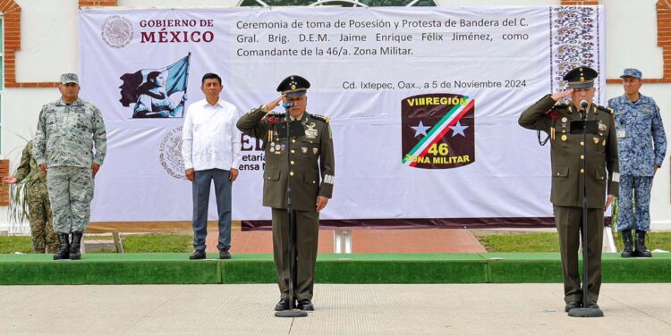 Foto: cortesía // Jaime Enrique Félix Jiménez es el Comandante interino de la 46 Zona Militar de Ciudad Ixtepec.
