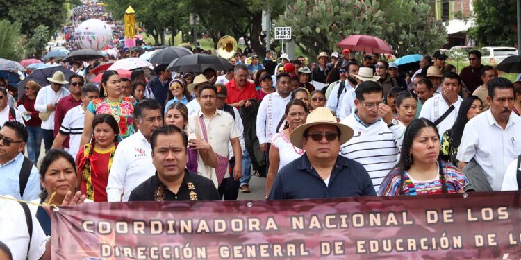 Foto: Luis Alberto Cruz // La Sección 22 realizará una marcha este viernes, en el marco del II Informe del gobernador Salomón Jara Cruz.