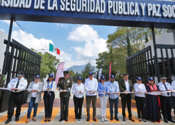 Foto: Adrián Gaytán // La Universidad de la Seguridad Pública y de la Paz fue inaugurada por el gobernador Salomón Jara.