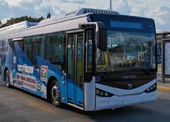 Foto: Gobierno de Oaxaca // La nueva unidad eléctrica de prueba para el Citybus.
