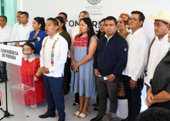 Foto: Congreso de Oaxaca // Parte de la bancada de Morena que se registró ayer para integrar la 66 legislatura.