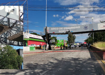 VIDEO | Tráiler impacta y daña puente peatonal frente al Mercado Las Flores