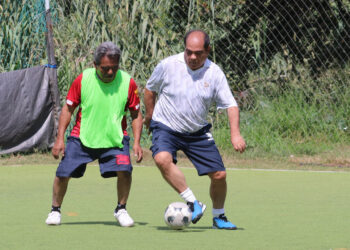 Convivencia futbolera por el Día de Muertos