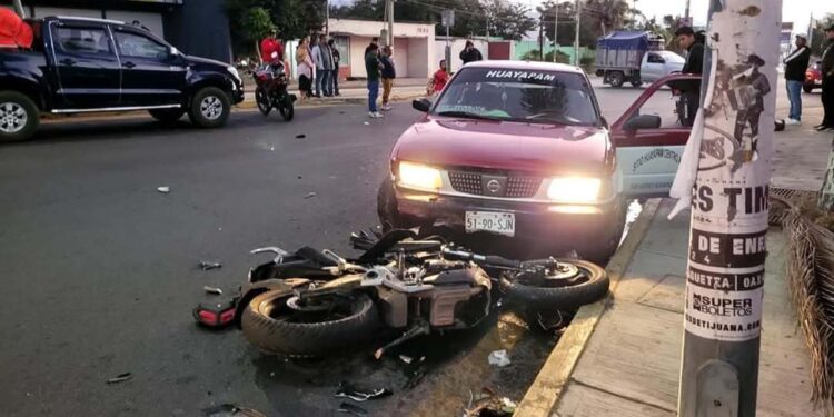 El accidente ocurrió en inmediaciones del Estadio de Béisbol Eduardo Vasconcelos.