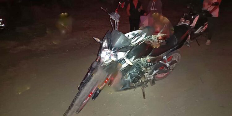Se accidentó a bordo de una motocicleta en el Libramiento Norte, a la altura de la colonia del Maestro.