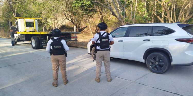 La camioneta se encontraba en la comunidad de La Jabalina.
