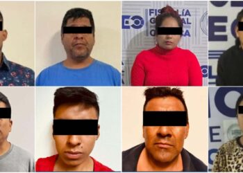 Autoridades policiales y militares detuvieron a ocho individuos incluidas dos mujeres en seis cateos diferentes.