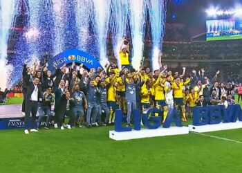Foto: internet // El Club América derrotó a los Rayados de Monterrey en el Gigante de Acero para levantar su decimosexto título de liga.