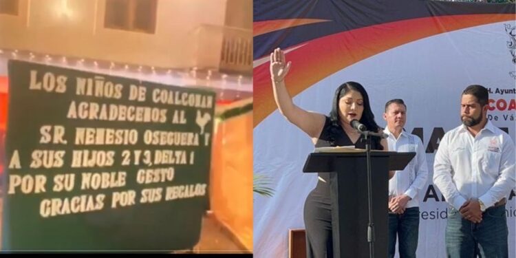 VIDEO | Escándalo en Coalcomán: Autoridades agradecen a ‘El Mencho’ en evento público, exigen investigación
