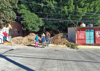 Fotos: Lisbeth Mejía Reyes // El predio en disputa entre integrantes del Comité de vida vecinal y quienes se identifican como propietarias en la colonia Guelaguetza.