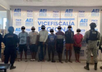 Eustolgio N. H., Arturo L. S., María Antonia L. S., Juan G. M., René N. S., Felipe Daniel M. S. y Gustavo R. A. fueron detenidos en posesión de drogas t armas.