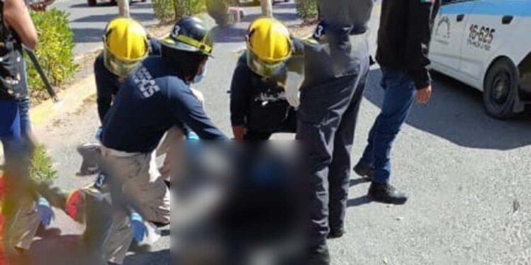 Jovencita de 18 años sufre un fuerte accidente.