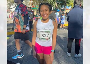 Foto: Igavec // La huajuapeña cruzó la meta con un tiempo oficial de 35 minutos con 40 segundos.