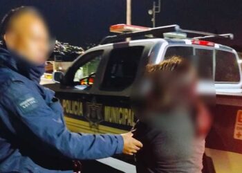 La mujer fue trasladada al cuartel de la Policía Municipal de Oaxaca de Juárez para recibir apoyo psicológico.