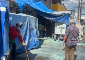 Explosión de pirotecnia en las calles de Tuxtepec