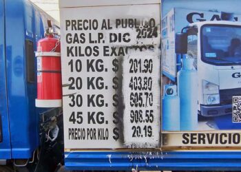 Foto: Adrián Gaytán // Los precios del gas ayer.
