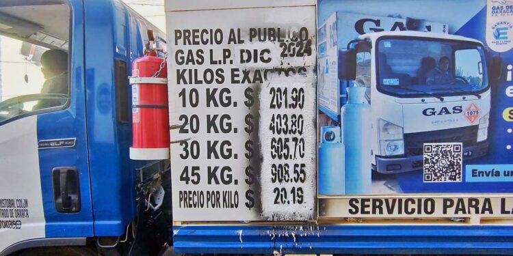 Foto: Adrián Gaytán // Los precios del gas ayer.