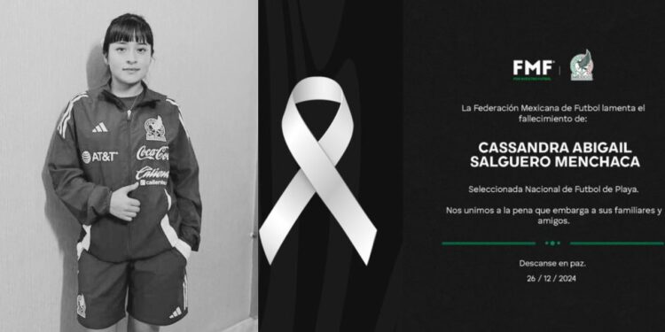Luto en el futbol mexicano, fallece Cassandra Abigail Salguero