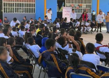Se contó con la presencia de personal de la SEP, en la escuela primaria “Amado Nervo” de esta localidad.