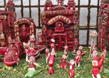 Foto: Luis Alberto Cruz // Templos de Oaxaca, en figuras de rábanos.