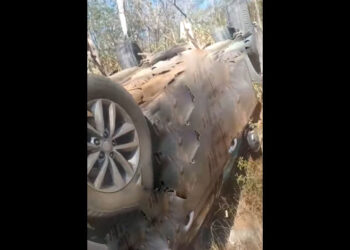 Volcadura en la carretera Salina Cruz-Huatulco: Conductor sale ileso del incidente