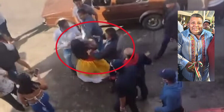VIDEO | Exhiben presunta agresión de edil de San Pedro Ixtlahuaca a una mujer