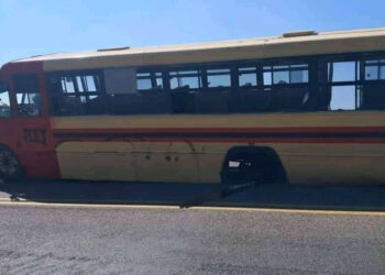 Falla técnica en autobús a punto de generar una tragedia en el Istmo de Tehuantepec