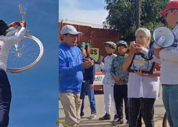 VIDEOS | ¡“Justicia para Manuel Alejandro”! Rodada y bicicleta blanca en Tlalixtac tras su trágica muerte