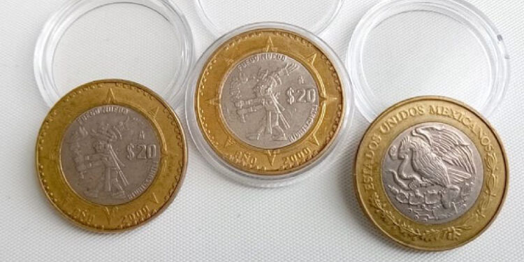 Tres monedas conmemorativas de 20 pesos podrían valer más de 2 millones de pesos en Mercado Libre