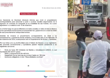 Semovi dice que tomará acciones ante agresión de taxistas a autobús en Oaxaca