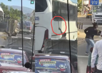 VIDEO | Taxistas agreden a tripulantes de autobús en Oaxaca