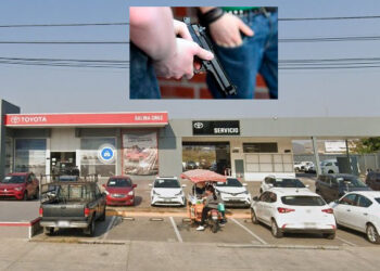Robo de camioneta de lujo en concesionaria Toyota de Salina Cruz