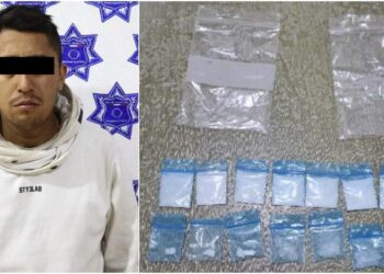 Fue sorprendido en posesión de 16 dosis de diversas drogas en el centro de la ciudad de Oaxaca.