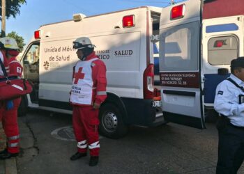El accidente ocurrió en la esquina de la calle Melchor Ocampo y Arteaga.