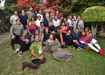 Fotos: Rubén Morales // Durante la reunión la Red de Mujeres Chingonas expresó sus mejores deseos por el año que comienza.
