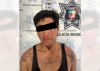 La Policía Municipal detuvo a un sujeto de 23 años de edad.