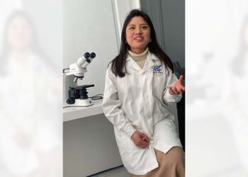 Foto: cortesía // La oaxaqueña Esmeralda Vásquez Pacheco realiza un doctorado e investigación sobre la fibrosis pulmonar.