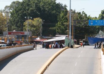Foto: Adrián Gaytán // Sin circulación en los accesos a Ciudad Universitaria.