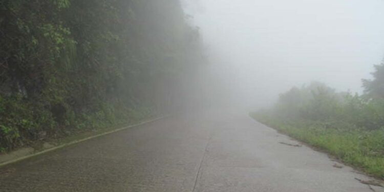 Aspecto del clima en la Región Mazateca.