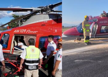 Sufre percance ambulancia aérea que trasladó a bebé y niña al Hospital General “Dr. Aurelio Valdivieso”