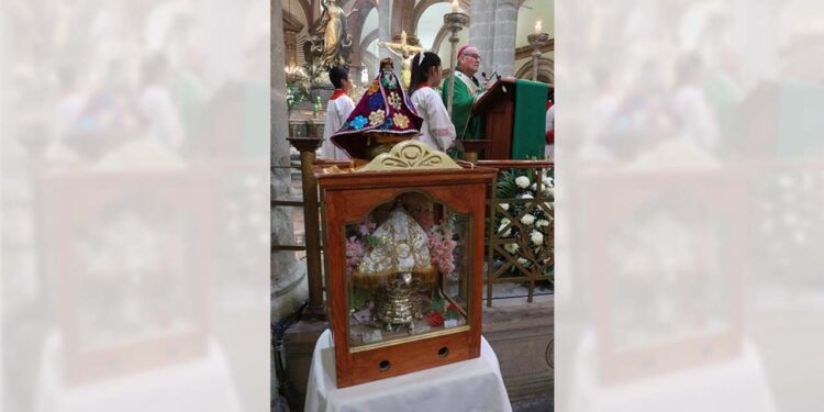 Foto: Adrián Gaytán // El arzobispo, Pedro Vázquez Villalobos, invitó al crecimiento espiritual y humano