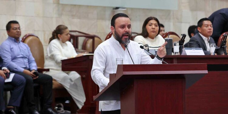 Foto: Luis Alberto Cruz // Comparece el secretario de Gobierno, Jesús Romero López.