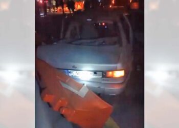 El accidente dejó sólo daños materiales.